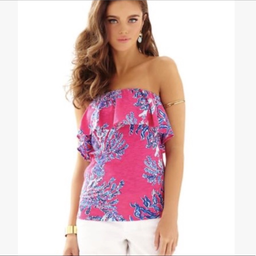 Lilly Pulitzer Strapless Top